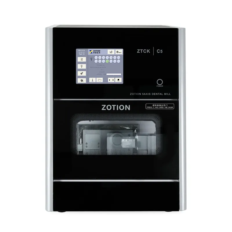 Zotion C5 High Quality Spindle And Servo Motor Dry Milling Machine 5 Axis Cnc Milling Machine For Dental Lab