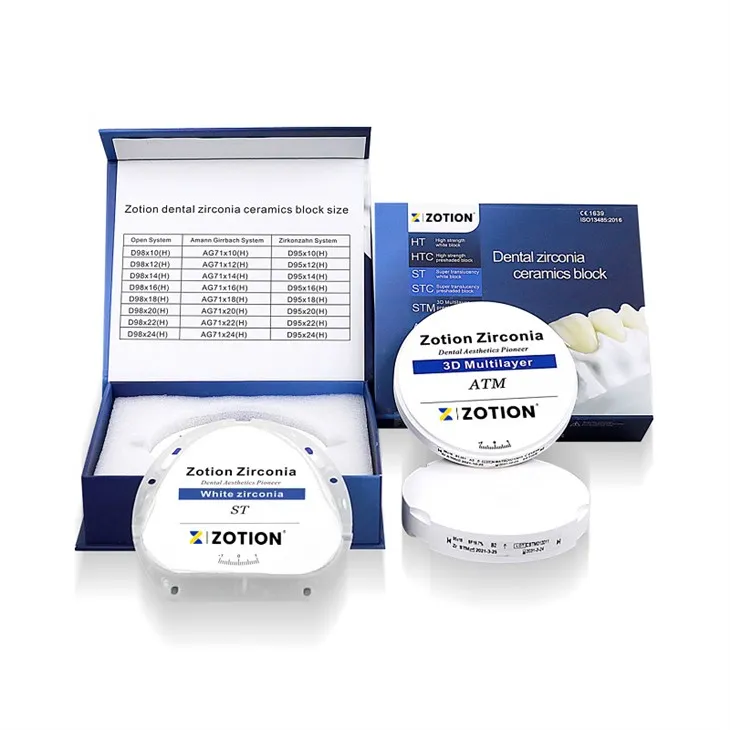 Dental Posterior B1 /B2 /B3 Color Zirconia Blocks
