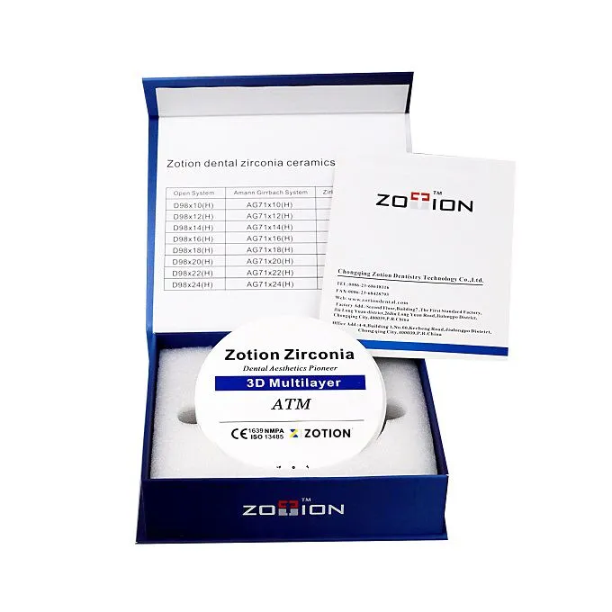 Zotion dental zirkonzahn cad cam zirconia block